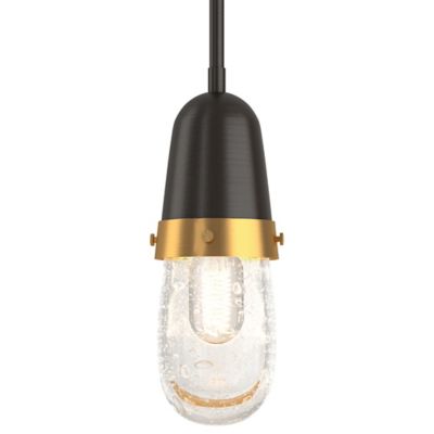 Hubbardton Forge Fizz Mini Pendant Light - Color: Clear - Size: 1 light - 1