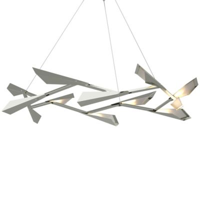 Hubbardton Forge Quill Large LED Pendant Light - Color: Polished - 135005-1