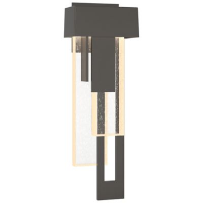 Hubbardton Forge Rainfall LED Outdoor Wall Sconce - Color: Oil Rubbed - Siz