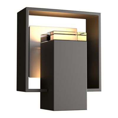 Hubbardton Forge Shadow Box Outdoor Wall Sconce - Color: Polished - Size: S