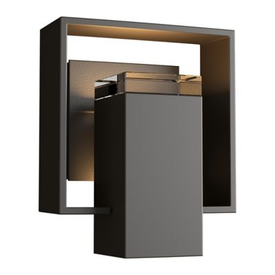 Hubbardton Forge Shadow Box Outdoor Wall Sconce - Color: Matte - Size: Smal