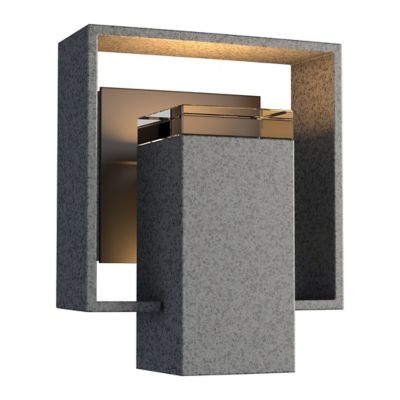 Hubbardton Forge Shadow Box Outdoor Wall Sconce - Color: Oil Rubbed - Size: