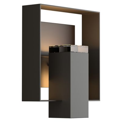 Hubbardton Forge Shadow Box Outdoor Wall Sconce - Color: Oil Rubbed - Size: