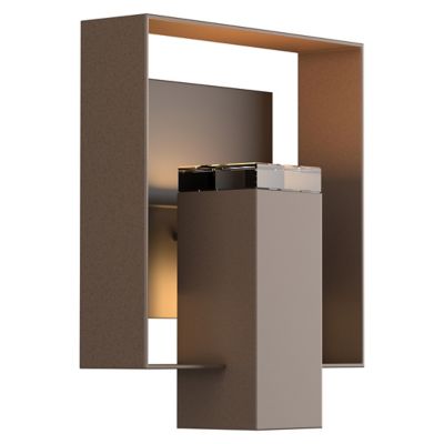 Hubbardton Forge Shadow Box Outdoor Wall Sconce - Color: Oil Rubbed - Size: