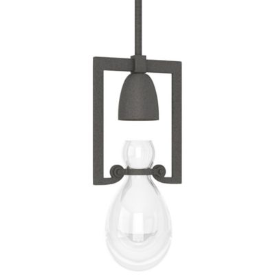 Hubbardton Forge Apothecary Mini Pendant Light - Color: Clear - Size: 1 lig