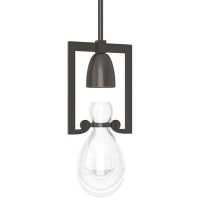 Hubbardton Forge Apothecary Mini Pendant Light - Color: Clear - Size: 1 lig