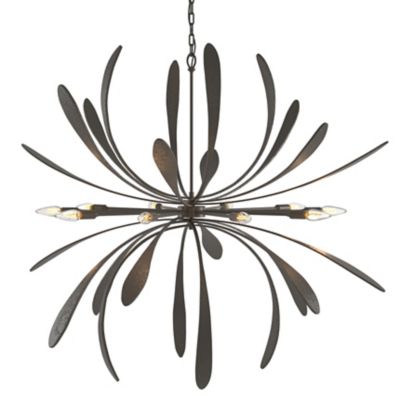 Hubbardton Forge Dahlia Chandelier - Color: Grey - Size: Large - 104355-100