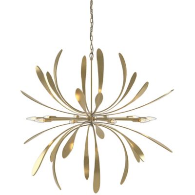 Hubbardton Forge Dahlia Chandelier - Color: Brass - Size: Large - 104355-10