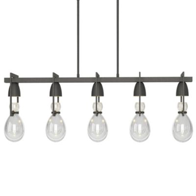 Hubbardton Forge Apothecary Linear Chandelier - Color: Black - Size: 5 ligh