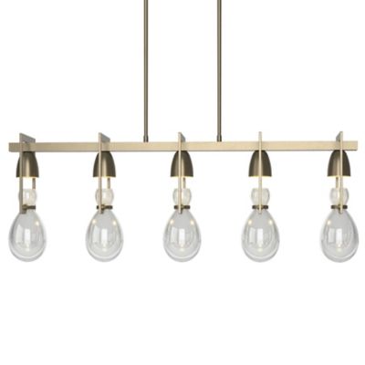 Hubbardton Forge Apothecary Linear Chandelier - Color: Gold - Size: 5 light