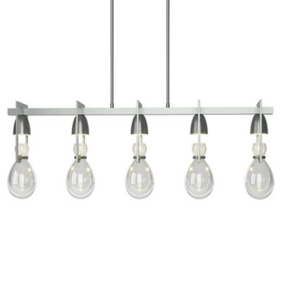 Hubbardton Forge Apothecary Linear Chandelier - Color: Silver - Size: 5 lig