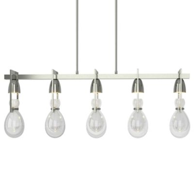 Hubbardton Forge Apothecary Linear Chandelier - Color: Silver - Size: 5 lig