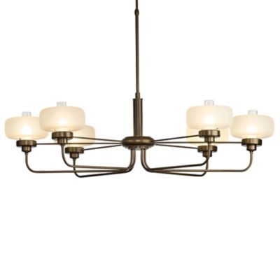 Hubbardton Forge Nola Multi-Light Pendant Light - Color: Black - Size: 6 li