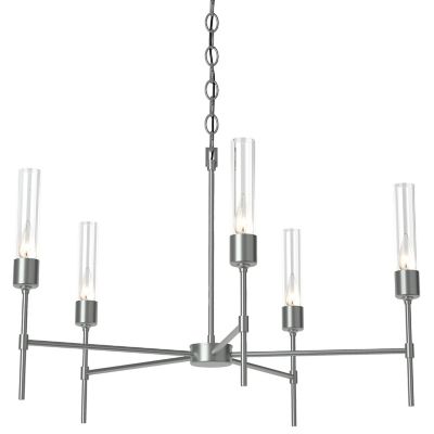 Hubbardton Forge Vela 5 Arm Chandelier - Color: Silver - Size: 5 light - 10