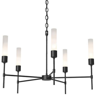 Hubbardton Forge Vela 5 Arm Chandelier - Color: Black - Size: 5 light - 105