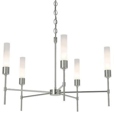 Hubbardton Forge Vela 5 Arm Chandelier - Color: Silver - Size: 5 light - 10