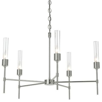 Hubbardton Forge Vela 5 Arm Chandelier - Color: Silver - Size: 5 light - 10