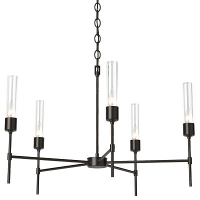 Hubbardton Forge Vela 5 Arm Chandelier - Color: Bronze - Size: 5 light - 10