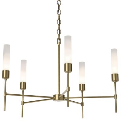 Hubbardton Forge Vela 5 Arm Chandelier - Color: Brass - Size: 5 light - 105