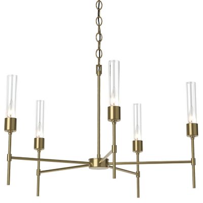 Hubbardton Forge Vela 5 Arm Chandelier - Color: Brass - Size: 5 light - 105