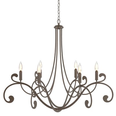 Hubbardton Forge Bella 6 Arm Chandelier - Color: Bronze - Size: 6 light - 1