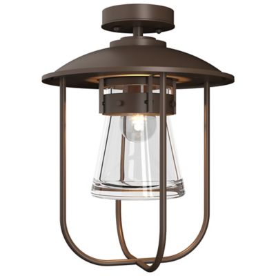 Hubbardton Forge Erlenmeyer Outdoor Semi-Flushmount Light - Color: Bronze -