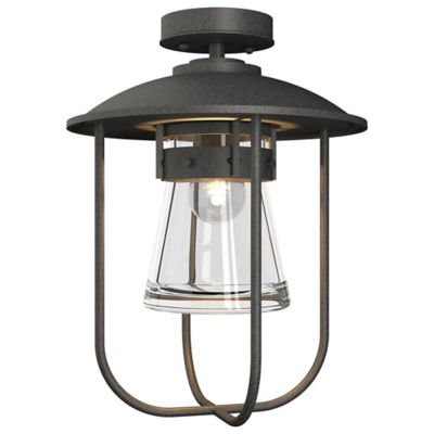 Hubbardton Forge Erlenmeyer Outdoor Semi-Flushmount Light - Color: Grey - S