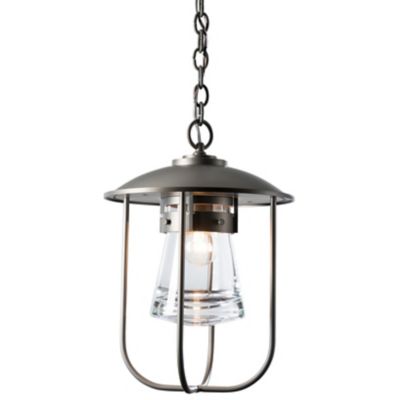 Hubbardton Forge Erlenmeyer Outdoor Pendant Light - Color: Grey - Size: 1 l