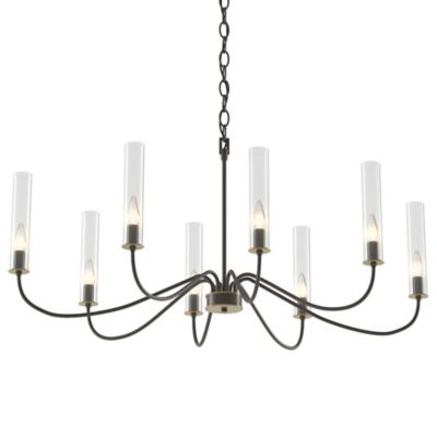 Hubbardton Forge Grace Chandelier - Color: Grey - Size: 8 light - 105050-10