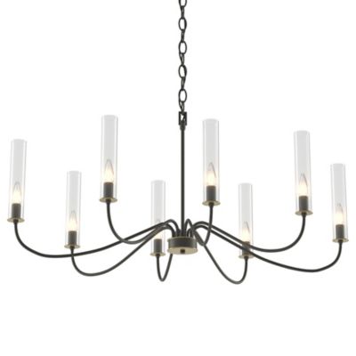 Hubbardton Forge Grace Chandelier - Color: Grey - Size: 8 light - 105050-10