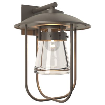 Hubbardton Forge Erlenmeyer Large Outdoor Wall Sconce - Color: Grey - Size: