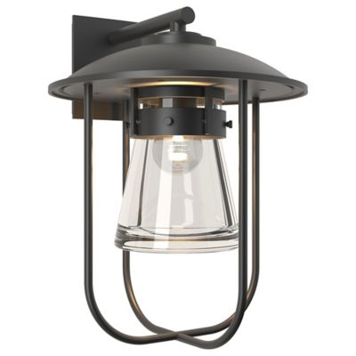 Hubbardton Forge Erlenmeyer Large Outdoor Wall Sconce - Color: Black - Size