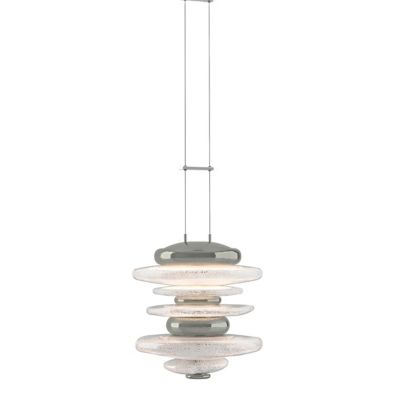 Hubbardton Forge Cairn LED Mini Pendant Light - Color: Glossy - Size: Mediu