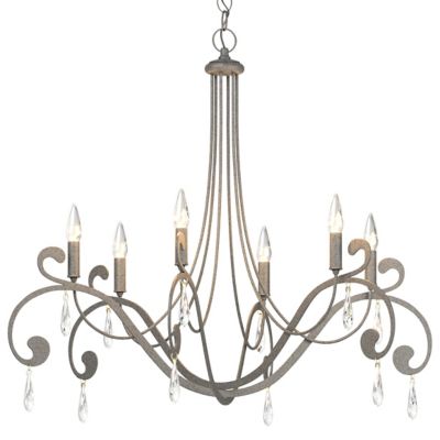 Hubbardton Forge Stella 6 Arm Chandelier - Color: Polished - Size: 6 light 