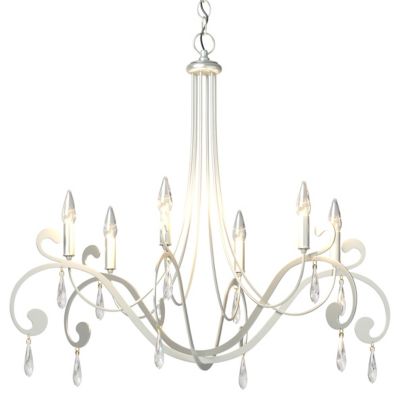 Hubbardton Forge Stella 6 Arm Chandelier - Color: Polished - Size: 6 light 