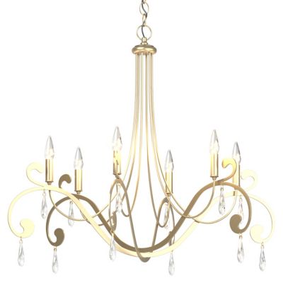 Hubbardton Forge Stella 6 Arm Chandelier - Color: Antique - Size: 6 light -