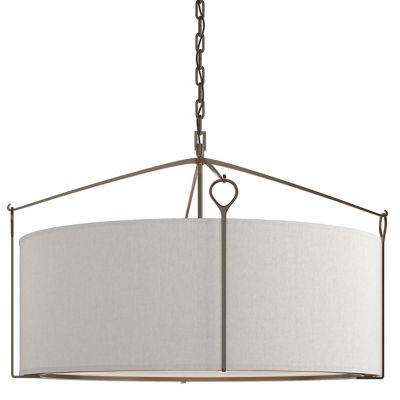 Hubbardton Forge Bow Pendant Light - Color: White - Size: Large - 104255-10