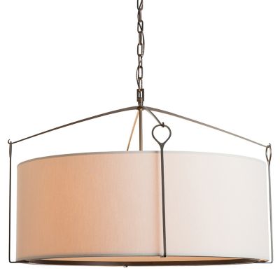 Hubbardton Forge Bow Pendant Light - Color: White - Size: Large - 104255-10