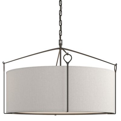 Hubbardton Forge Bow Pendant Light - Color: White - Size: Large - 104255-10