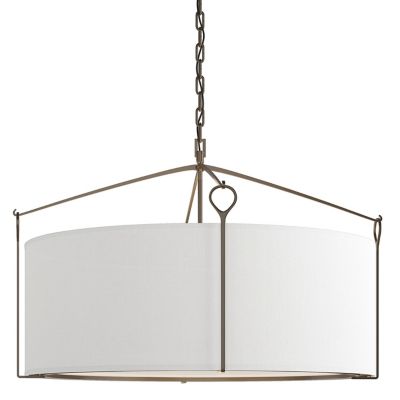 Hubbardton Forge Bow Pendant Light - Color: White - Size: Large - 104255-10