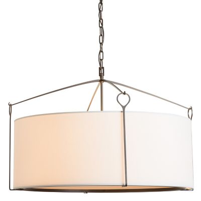 Hubbardton Forge Bow Pendant Light - Color: White - Size: Large - 104255-10