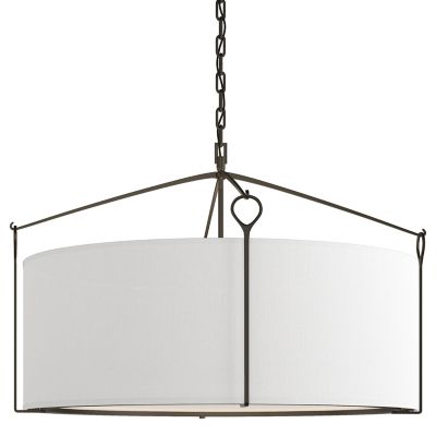 Hubbardton Forge Bow Pendant Light - Color: White - Size: Large - 104255-10