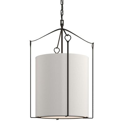 Hubbardton Forge Bow Tall Pendant Light - Color: Beige - Size: 3 light - 10