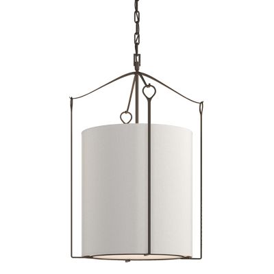 Hubbardton Forge Bow Tall Pendant Light - Color: Beige - Size: 3 light - 10