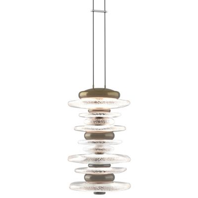 Hubbardton Forge Cairn LED Large Mini Pendant Light - Color: Glossy - Size: