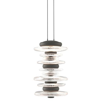 Hubbardton Forge Cairn LED Large Mini Pendant Light - Color: Glossy - Size: