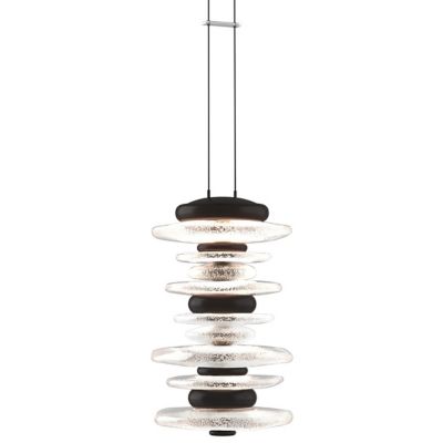 Hubbardton Forge Cairn LED Large Mini Pendant Light - Color: Glossy - Size: