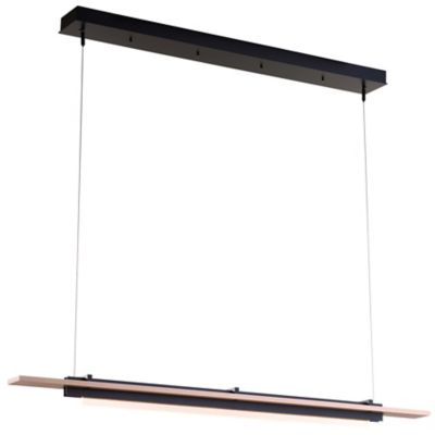 Hubbardton Forge Plank LED Linear Chandelier Light - Color: Natural - 13992