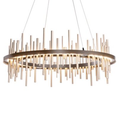 Hubbardton Forge Cityscape Circular LED Pendant Light - Color: Bronze - 139