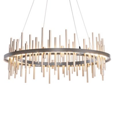 Hubbardton Forge Cityscape Circular LED Pendant Light - Color: Silver - 139